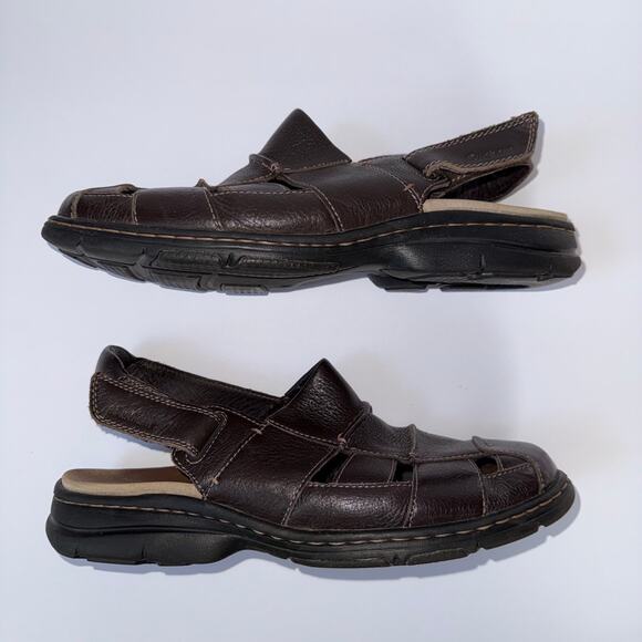 DUNHAM New Balance Monterey Fisherman Sandal Brown 9.5 EUC - Picture 5 of 9